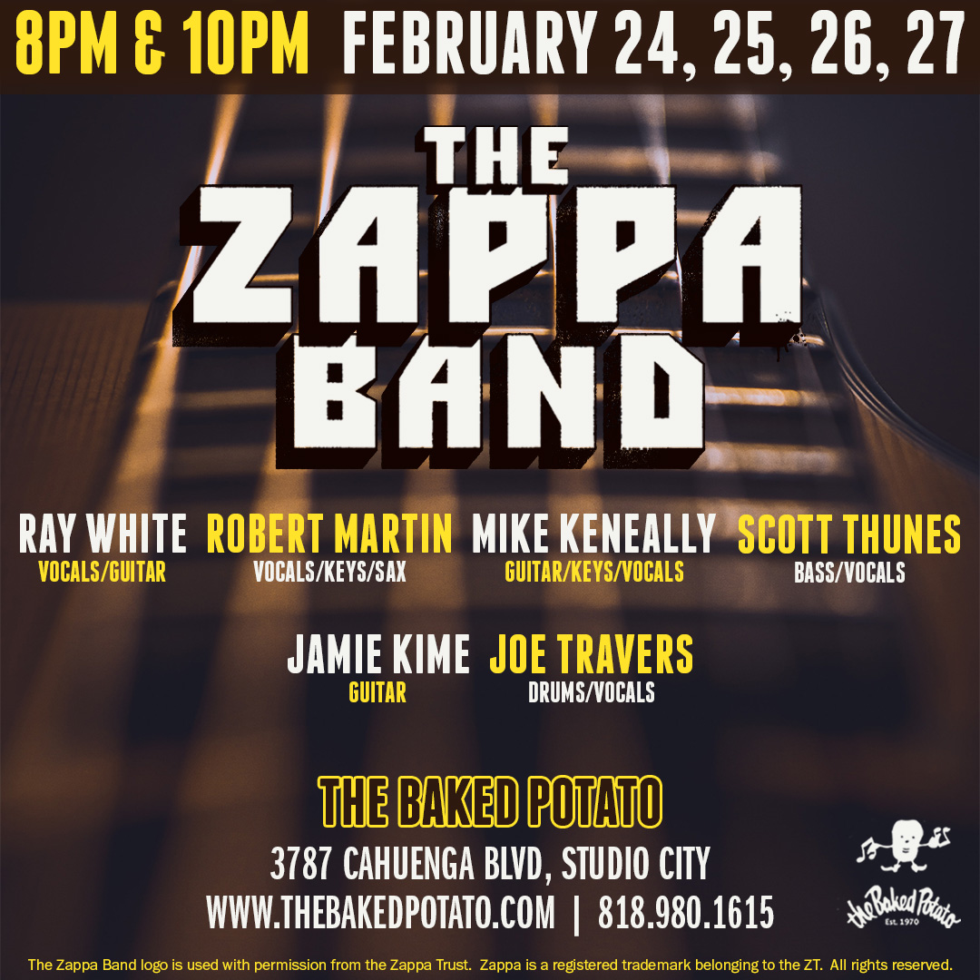The ZAPPA Band - Sunday, February 27, 2022