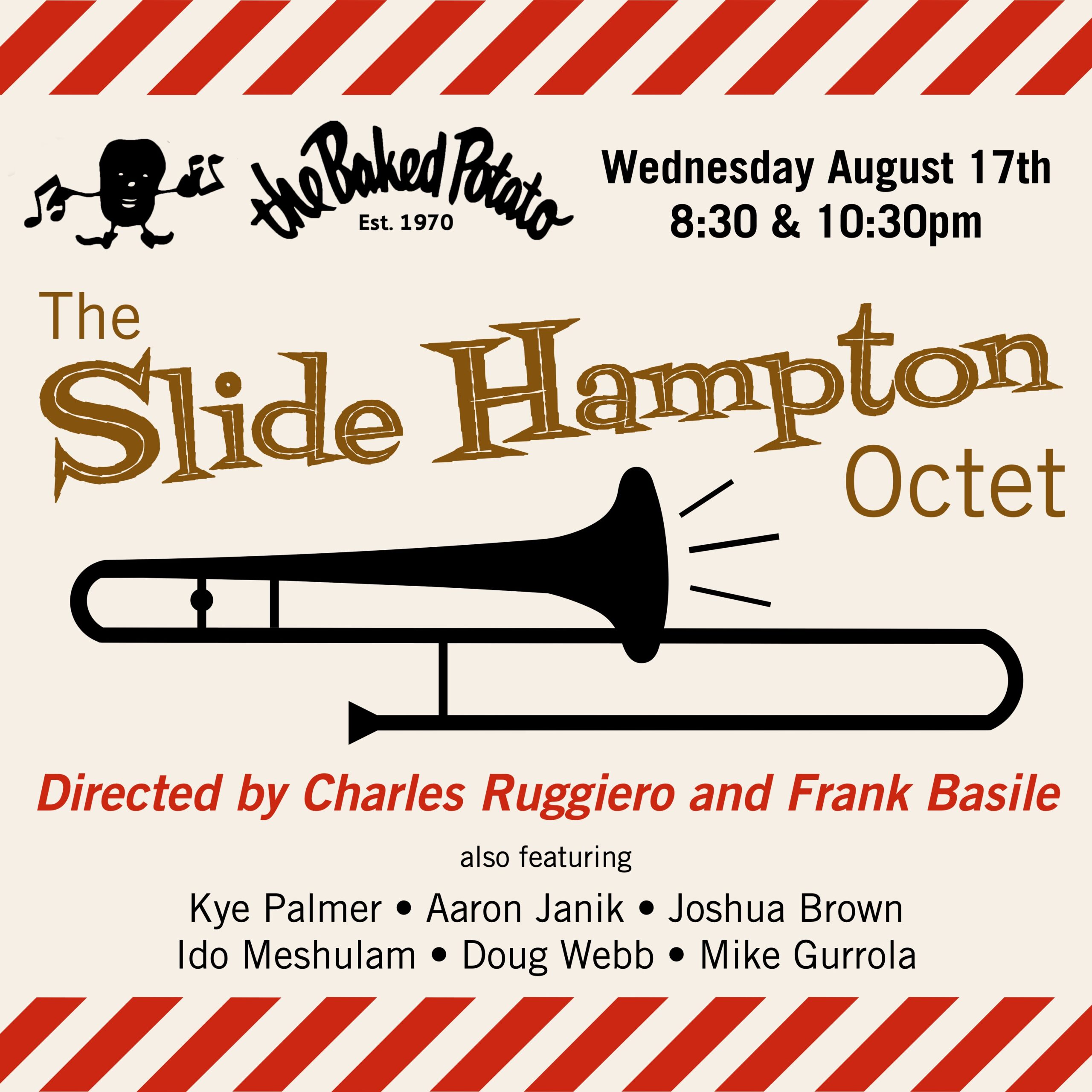 The SLIDE HAMPTON Octet! - Wednesday, August 17, 2022