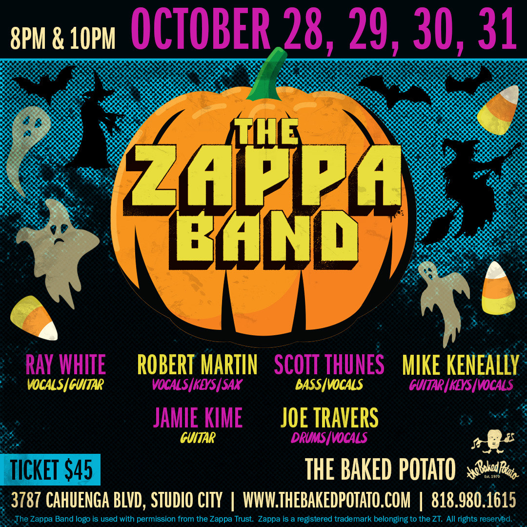 THE ZAPPA BAND - Sunday, October 30, 2022