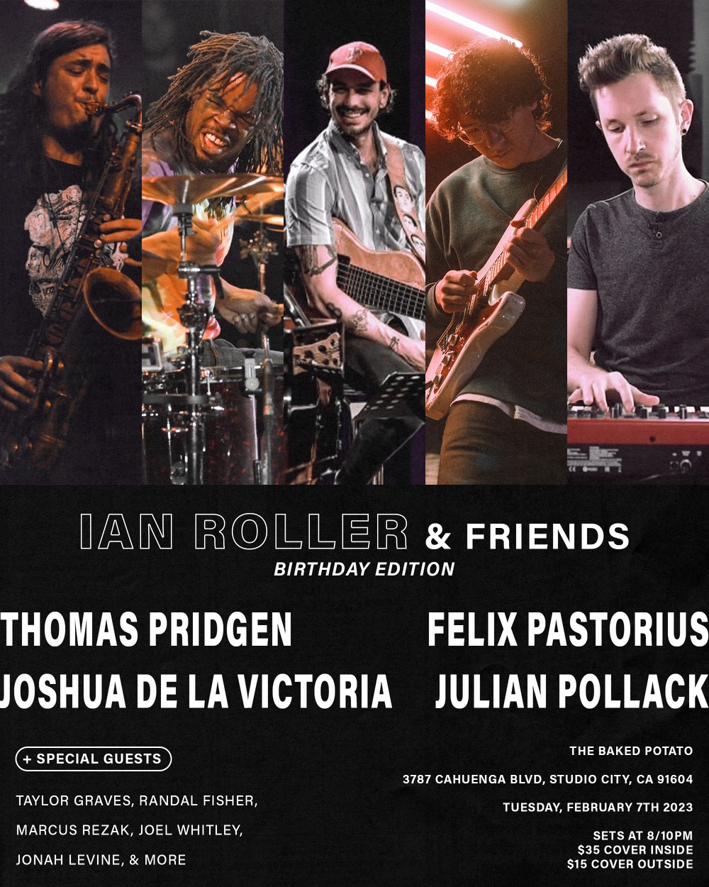 IAN ROLLER and FRIENDS - Tuesday, February 7, 2023