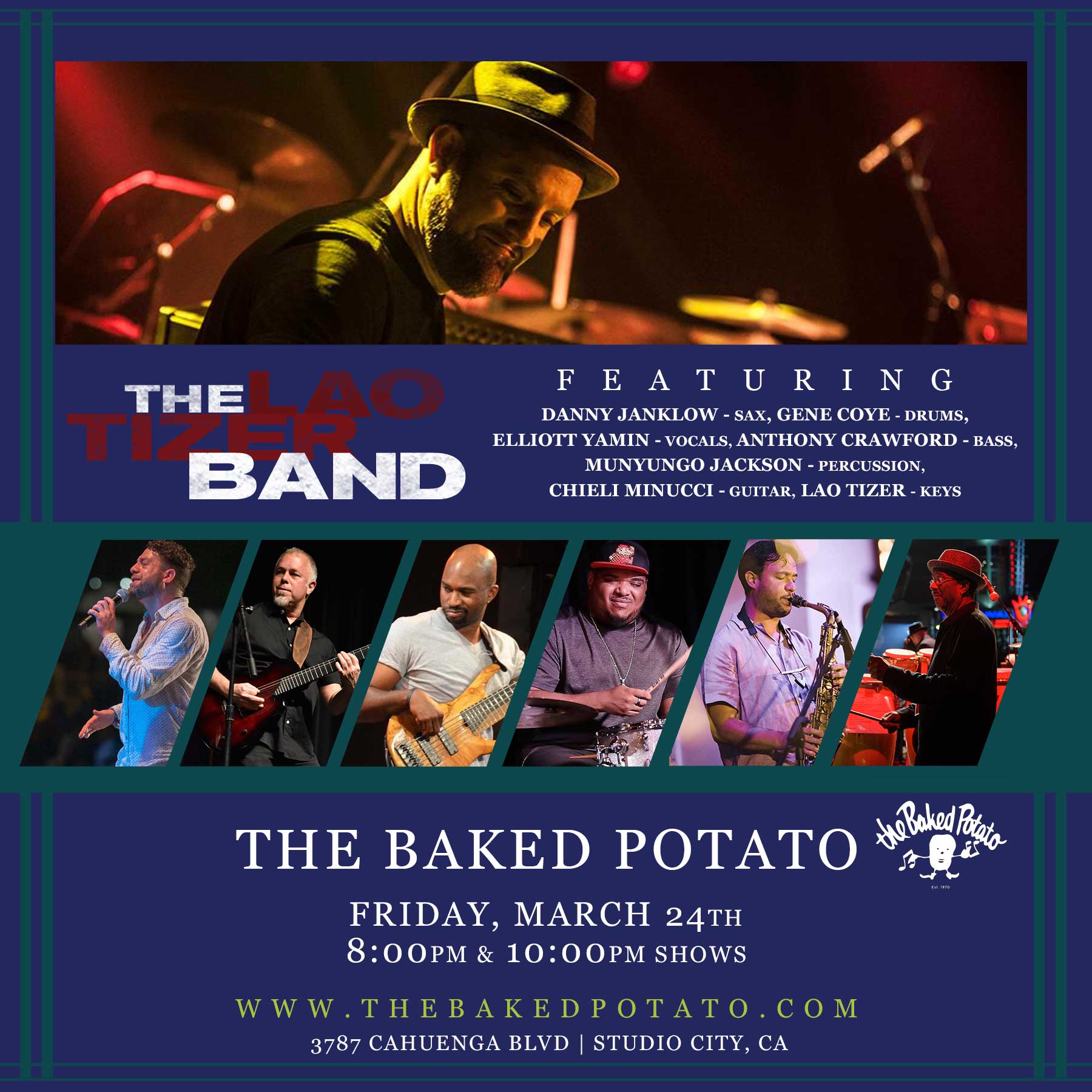 THE LAO TIZER BAND - Friday, March 24, 2023